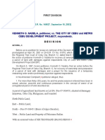 Kenneth O. Nadela, Petitioner, vs. The City of Cebu and Metro CEBU DEVELOPMENT PROJECT, Respondents