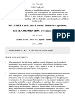 Bill Lemken and Linda Lemken v. Intel Corporation, 134 F.3d 382, 10th Cir. (1998)