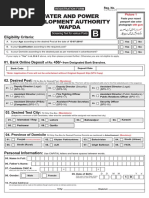 Wapda Application Form