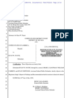 07-22-2016 ECF 612 USA V RYAN PAYNE - OBJECTION To 291, 589 Report and Recommendation by Ryan W. Payne