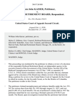 William John Kaiser v. Railroad Retirement Board, 264 F.2d 684, 2d Cir. (1959)