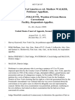 United States of America Ex Rel. Matthew Walker v. Hon. Harold W. Follette, Warden of Green Haven Correctional Facility, 443 F.2d 167, 2d Cir. (1971)