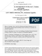 Ilgwu National Retirement Fund, Sol C. Chaikin and Joseph Moore v. Levy Bros. Frocks, Inc., 846 F.2d 879, 2d Cir. (1988)