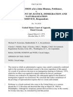 Ioannis Chlomos A/K/A John Hlomos v. U. S. Department of Justice, Immigration and Naturalization Service, 516 F.2d 310, 3rd Cir. (1975)