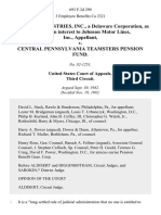 Republic Industries, Inc., A Delaware Corporation, As Successor in Interest To Johnson Motor Lines, Inc. v. Central Pennsylvania Teamsters Pension Fund, 693 F.2d 290, 3rd Cir. (1982)