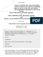 Joan H. Braitsch v. Emc Corporation, and Thomas Aaron Michael Grilli Frank Keaney, 96 F.3d 1438, 4th Cir. (1996)