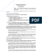 NOTES Business Org 1 PARTNERSHIP PDF