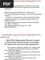 Indonesian Government Regulation For Metering