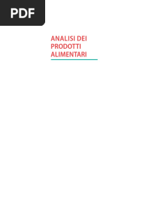 Analisi Dei Prodotti Alimentari Indice