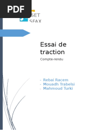 Essai de Traction