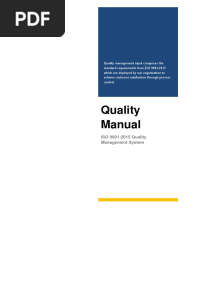 Quality Management System Manual PDF