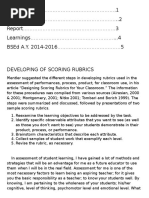 Introduction .1 Dedication ..2 Report 3 Learnings ... 4 Bsed A.Y. 2014-2016 5