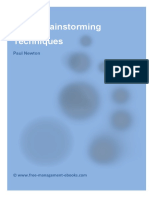 Brainstorming Techinques PDF