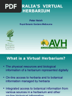 Australia'S Virtual Herbarium: Peter Neish