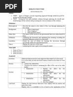 Debate Structure