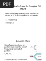 Complex Circuit W Kirchhoff's Law PDF