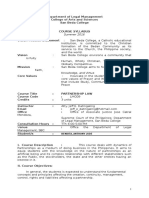 Partnership Law Syllabus