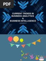 Trends in Business Analytics