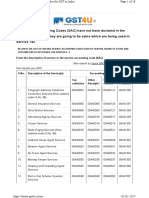 SAC Codes For GST