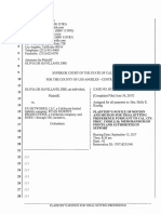 De Havilland Motion For Trial Setting