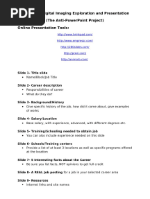 Careers in Digital Imaging Preso