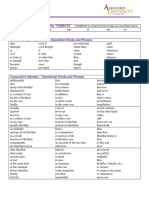 TRANSITIONAL Words, Fanboys,+dependent+words