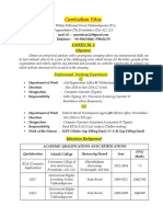 Curriculum Vitae: Yaseen Bi. S