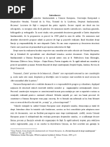 Referat Carta Fundamentală A Drepturilor