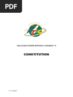 Constitution: Malaysian Tenpin Bowling Congress 74