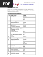 List of YCMOU Courses in Tabular Form