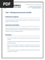 Task 1 - Manage Personal Work Priorities and PD PDF