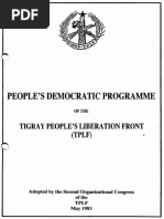 Tigray Program