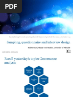 10 Sampling Questionnaire Interview Design RP