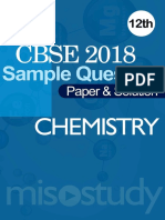 CBSE 2018 12th Chemistry Sample Question Paper