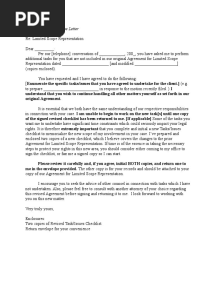 Sample Change in Scope Letter