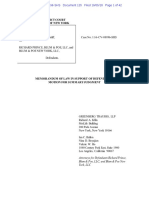 Memorandum of Law in Support of Motion For Summary Judgment