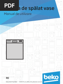 Masina de Spalat Vase Beko Manual