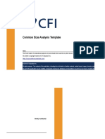 Common Size Analysis Template