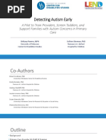 Detecting Autism Early - A Pilot To Train Providers, Screen Toddlers, and Support Families With Autism Concerns in Primary Care