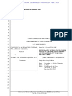 19-07-31 Avanci Et Al. Motion To Transfer Continental Case To N.D. Tex.