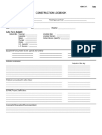 Construction Logbook: Labor Force Available