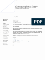 Complaint Response On Senior Kansas Judge Richard Smith - Kansas Commission On Judicial Qualifications June 2019