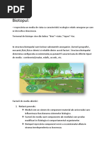 Biotopul Din Delta Dunarii