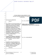 Stipulated Order To Consolidate Cases