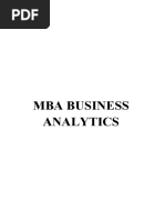 MBA Business Analytics IBM PDF