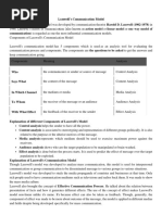 Lasswell's Communication Model