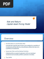 Risk and Return: Capital Asset Pricing Model