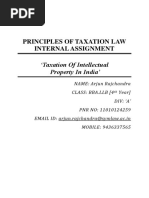 Principles of Taxation Law Internal Assignment