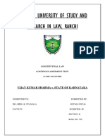 Case Analysis Constitution Vijay Kumar Sharma V ST of Karnataka PDF