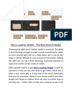 Men's Leather Wallet - The Best Kind of Wallet